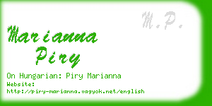 marianna piry business card